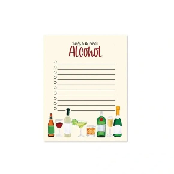 ($5) Things To Do Before Alcohol Notepad - Picture 2 of 2
